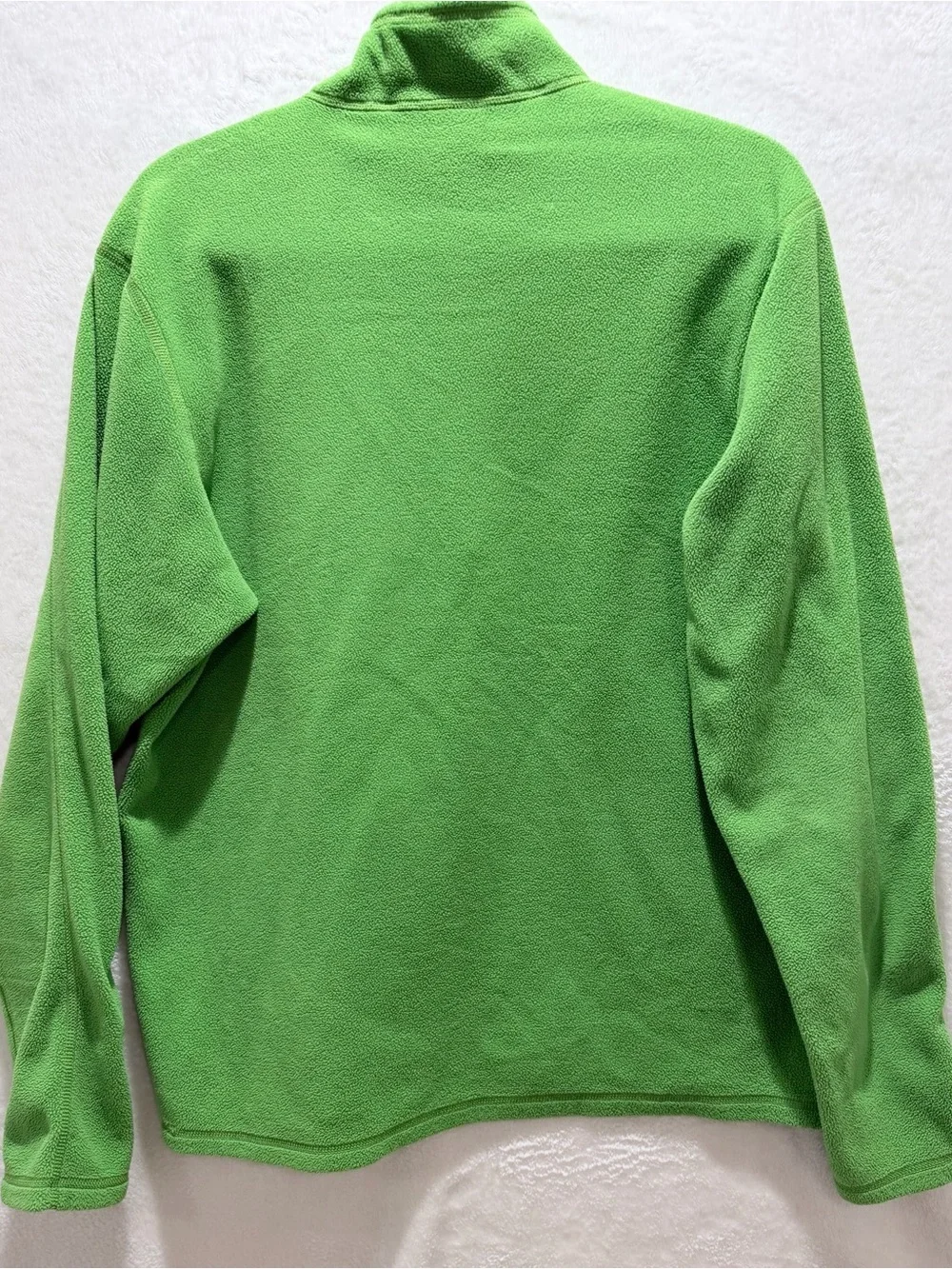 The North Face 1/4 Zip Fleece Pullover Chest Pocket Green Mens Size M